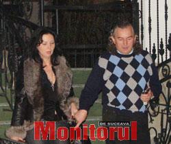 Miron Cozma, împreună cu prietena sa, la Piteşti