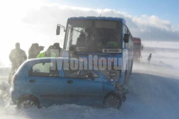 Accidentul produs ieri, la intrarea în Stroiești