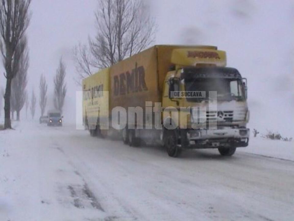Vreme rea: Blocaje temporare și restricții de circulație pe drumurile din județ