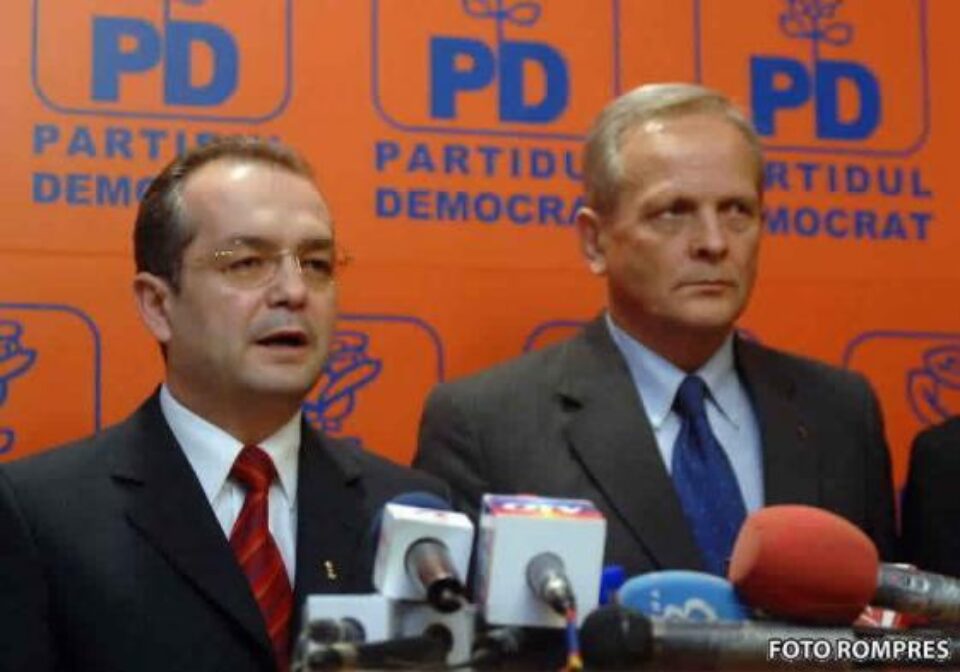 Emil Boc și Theodor Stolojan, care speră unirea face puterea