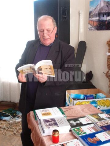 Ion Dragușanul citind din versurile poeților solcani