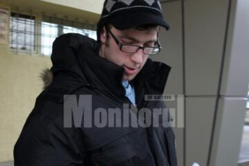 Sorin Alin Verincianu, ieri după-amiază, la ieșirea din sediul Poliției Suceava