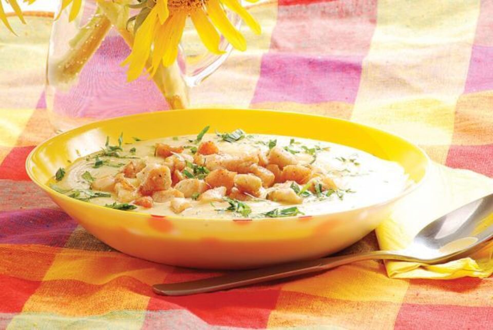 Cremă de legume cu pui