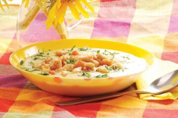 Cremă de legume cu pui