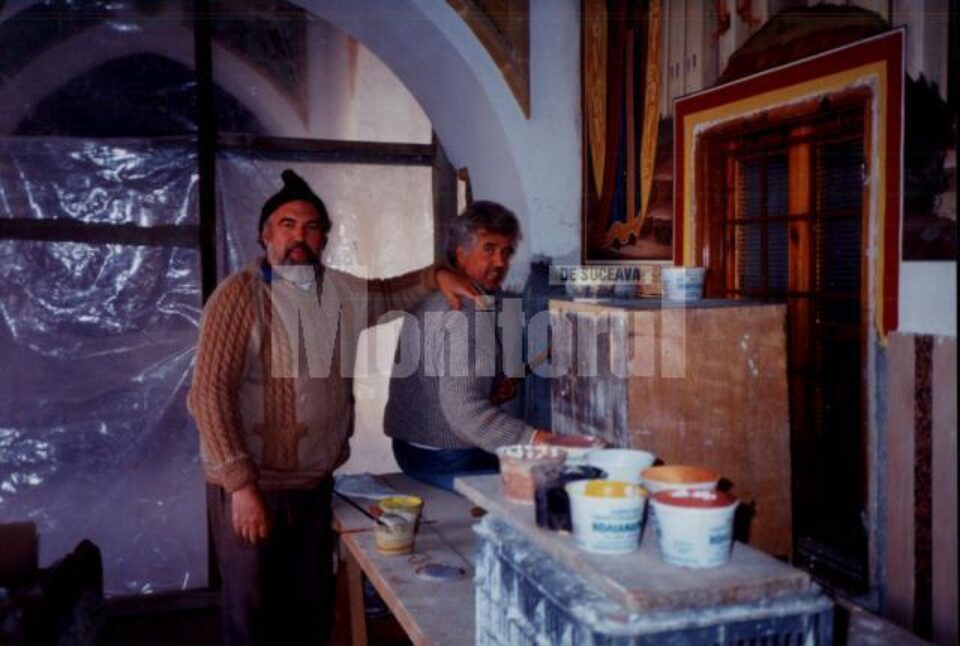 Frații Moroșan, Mihai în stânga, Gavril în dreapta