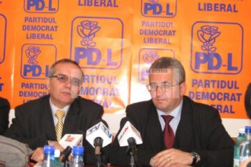 Europarlamentarul PLD Dumitru Oprea și primarul Ion Lungu