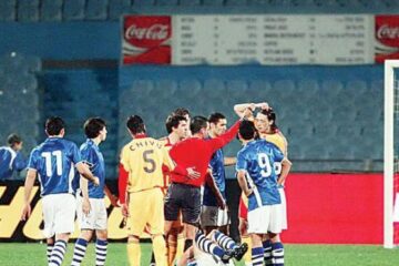 Ovidiu Petre, eliminat în minutul 23