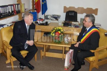 Primarul Vienei, dr. Michael Häupl și primarul Sucevei, Ion Lungu