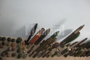 Grenade si proiectile gasite pe raza judetului Suceava