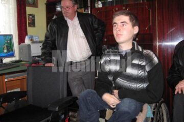 Mihai Frantiuc a primit un cărucior nou