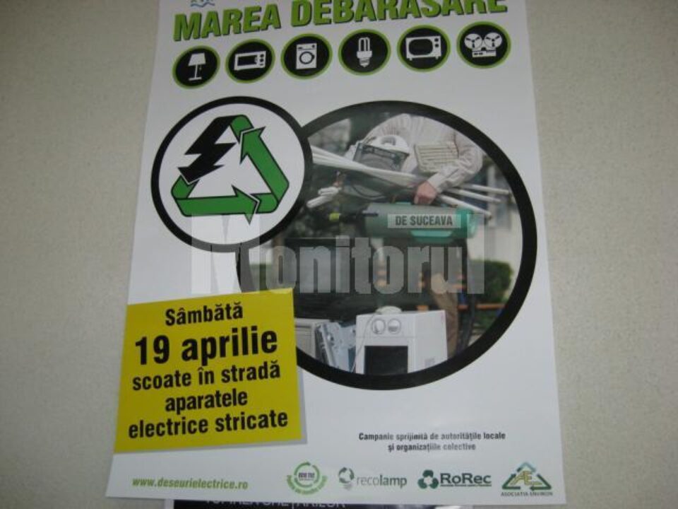 Marea debarasare: Sucevenii pot renunța sâmbătă la obiectele electrice și electronice vechi