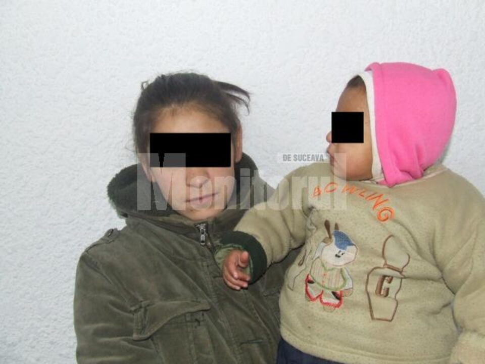 Una dintre mamele prinse de jandarmii suceveni la cerșit cu copilul Una dintre mamele prinse de jandarmii suceveni la cerșit cu copilul