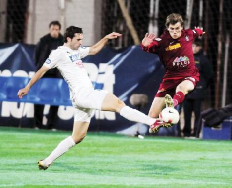 CFR Cluj s-a impus greu în fața echipei secunde a Gloriei Bistrița