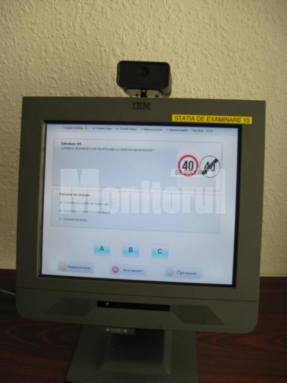 Examinare electronică pentru obținerea permisului de conducere