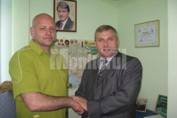 Adrian Naherniac, noul președinte al filialei județene Suceava a UDUR, și Dumitru Morhan, președintele UDUR