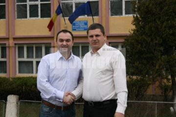 Ministrul educației, Cristian Adomniței, și Constantin Volanschi