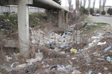 Inițiativă ecologică: Zeci de saci de gunoi adunați de angajații OMV din jurul benzinăriei