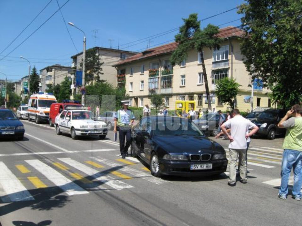 Accident pe trecerea de pietoni din fata Tribunalului Accident pe trecerea de pietoni din fata Tribunalului