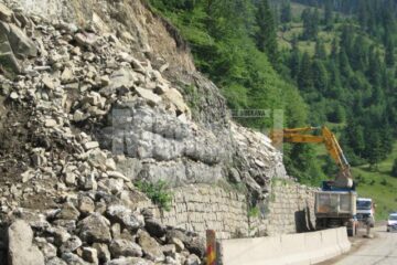Supraveghere: Observator permanent pentru căderile de pietre pe DN 17