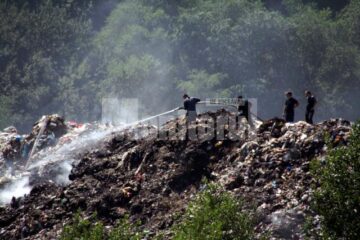 Un nou incendiu la groapa de gunoi
