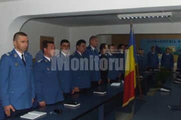 Ceremonial restrâns: 70 de jandarmi, avansați, ieri, în grad