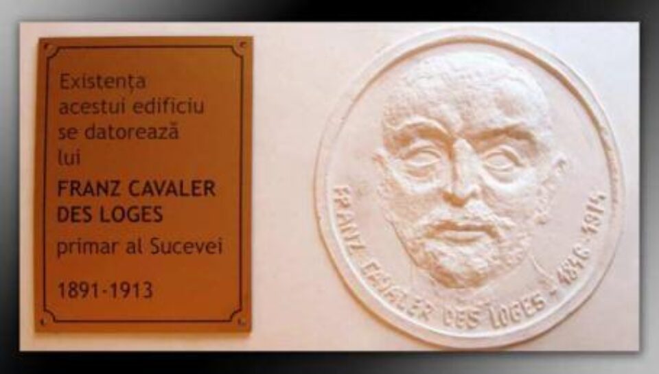 Placa-basorelief cu efigia lui Franz cavaler Des Loges
