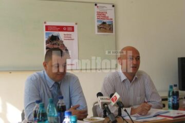 Octavian Pilă (stânga) și Corneliu Florian Dediu (dreapta)