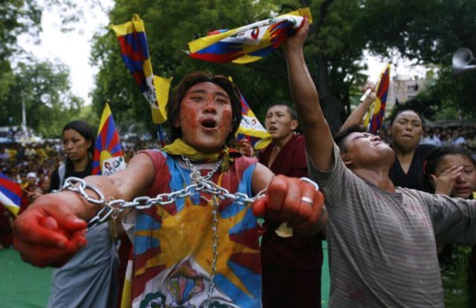 Jocurile Olimpice care încep azi, sub semnul protestelor pentru eliberarea Tibetului. Foto: MEDIAFAX