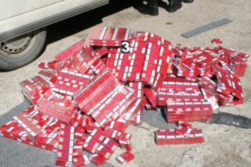 Traficul ilegal cu țigări a luat amploare în ultimii ani la frontierele României. Foto: Poliția de Frontieră