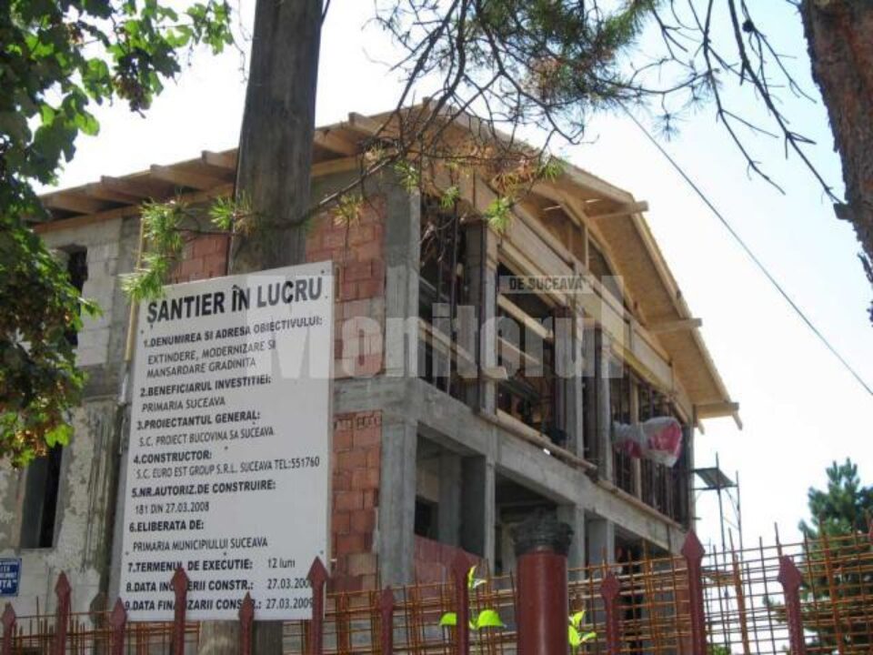 La Grădinița Așchiuță, lucrările de modernizare și extindere vor mai dura ceva vreme