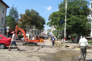 Strada Nicolae Bălcescu a fost închisă iar întreg traficul rutier a fost dat peste cap