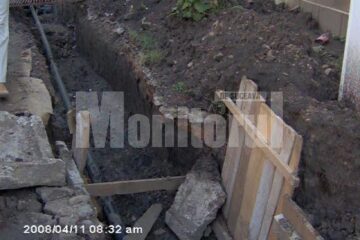 Locul în care au fost descoperite fragmentele ceramice