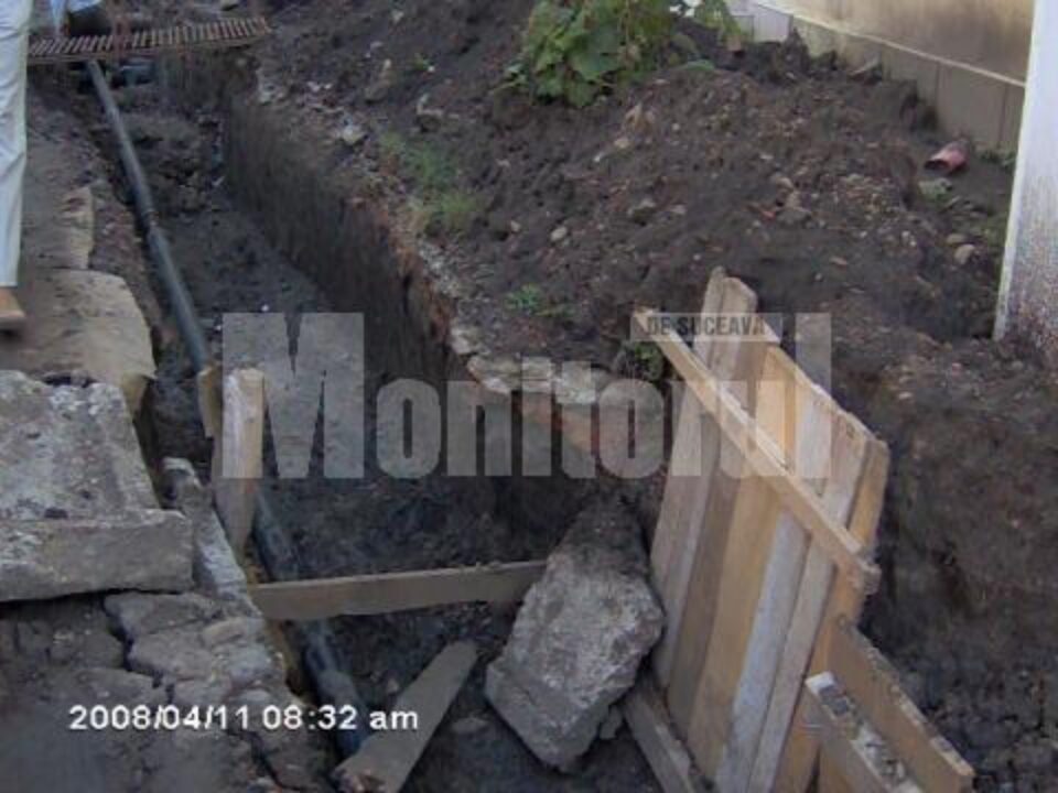 Locul în care au fost descoperite fragmentele ceramice