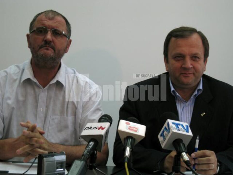 Președintele CJ, Gheorghe Flutur, și subprefectul demisionar Orest Onofrei