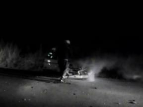 Pe DN 17: Accident urmat de incendiu, la ieșirea din Suceava