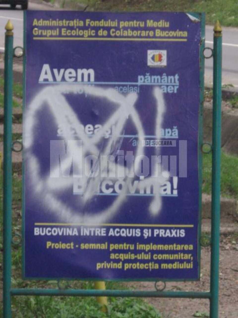 În drumul spre Cetate: Mâzgălituri cu caracter satanic, ignorate de autorități