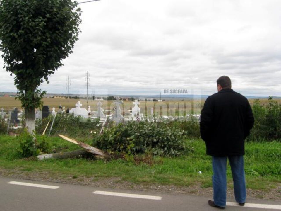 Gardul cimitirului Pacea, stricat pe o porțiune de 10 metri