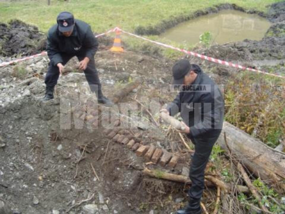 La Cârlibaba: Arsenal de muniție, găsit într-o gospodărie