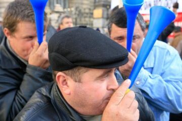 Sindicaliștii vor să atragă atenția asupra conceptului de muncă decentă. Foto: MEDIAFAX
