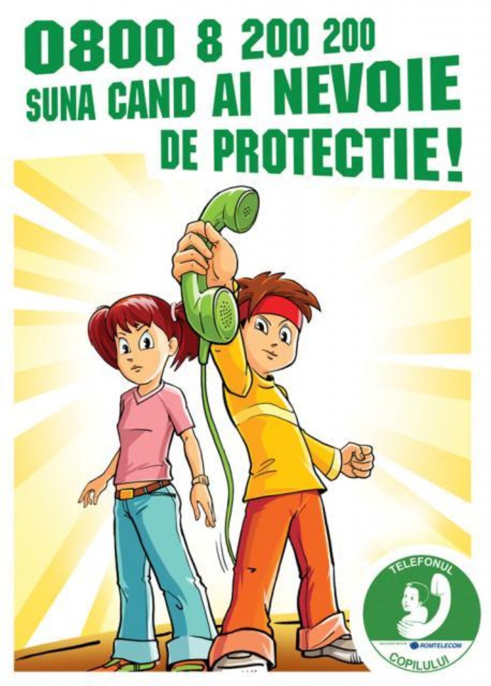 Din această lună: Copiii aflați în dificultate pot apela telefonul european de urgență Din această lună: Copiii aflați în dificultate pot apela telefonul european de urgență