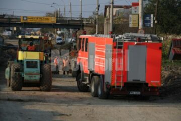 Pompierii de la Detașamentul Suceava au izolat zona până ce alimentarea cu gaz a fost întreruptă