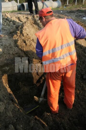 Iar probleme: Conductă de gaz din zona „pasarelei” Șcheia, fisurată de un excavator
