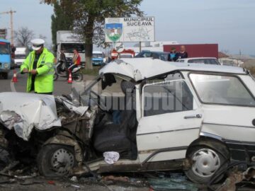 Ieri, în jurul orei 11.15, la ieșirea din municipiul Suceava, spre Fălticeni