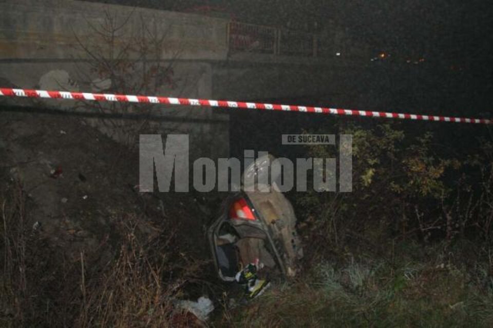 Locul unde a ajuns masina cu care circulau cei cinci tineri 1