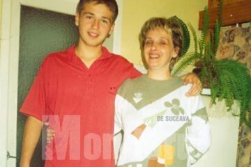 Daniel Hristache și mama sa