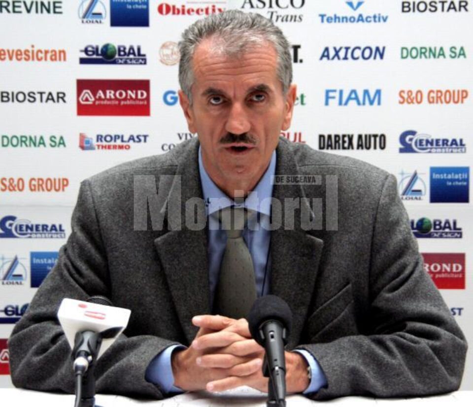 Petru Ghervan nu concepe ca echipa suceveană să se împiedice în meciul cu Oradea