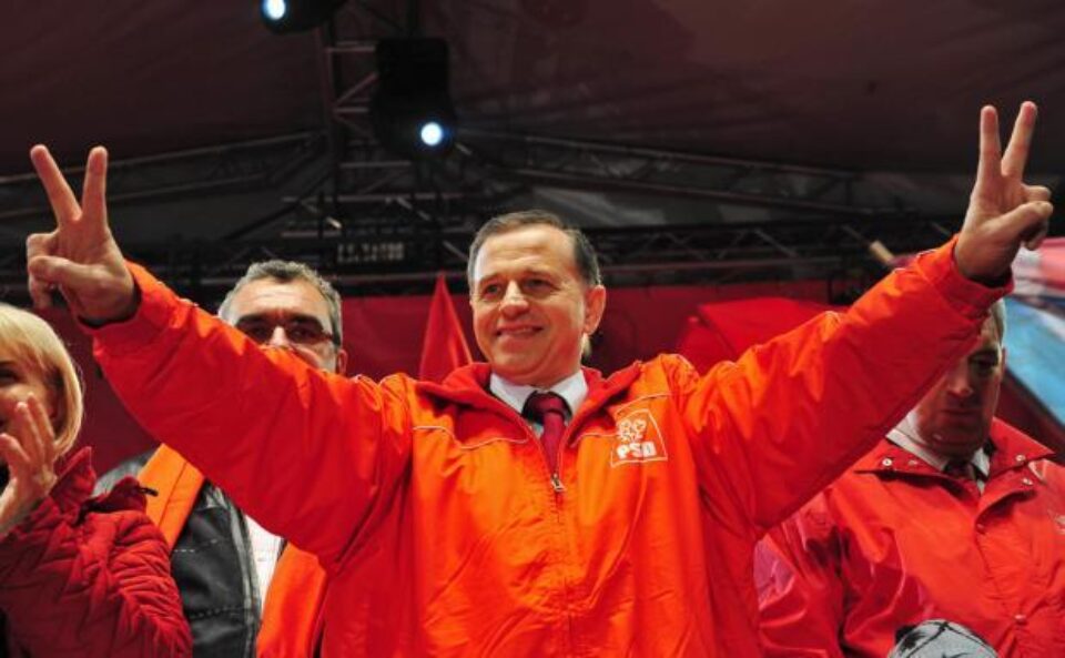 Președintele PSD, Mircea Geoană: Este cel mai bun scor din istoria partidului. Foto: MEDIAFAX