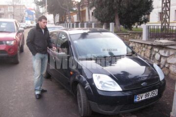 Sorin Juravlea la scurt timp după ce și-a recuperat mașina