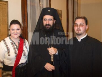 Mitropolitul Iosif al Europei Meridionale si Centrale Preotul Profesor Lucian Tablan si profesoara Valentina Tablan