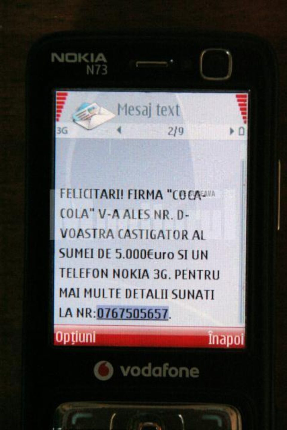 Mai mulți suceveni au primit ieri pe telefoanele mobile mesaje prin care sunt anunțați că au câștigat diverse premii